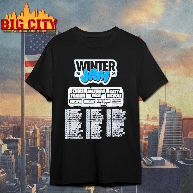 Winter Jam Tour 2026 Chris Tomlin Matthew West Katy Nichole Disciple Shirt Unisex T-shirt, Sweatshirt, Hoodie, Long Sleeve Tee - T-Shirt, Sweatshirt, Hoodie