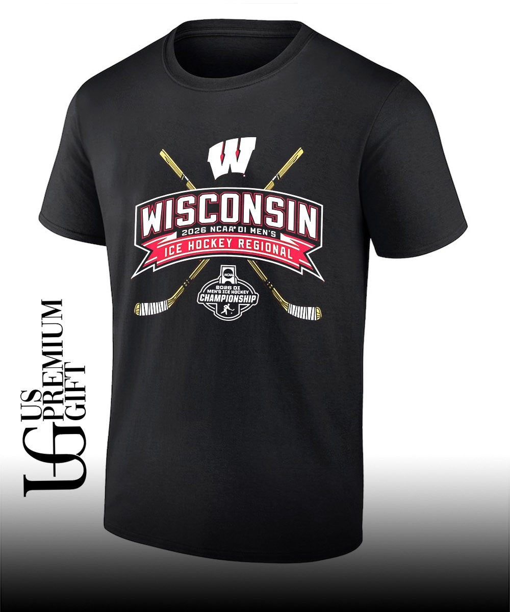 Wisconsin Badgers 2026 NCAA DI Mens Ice Hockey Regional shirt Unisex T-shirt, Sweatshirt, Hoodie, Long Sleeve Tee - T-Shirt, Sweatshirt, Hoodie