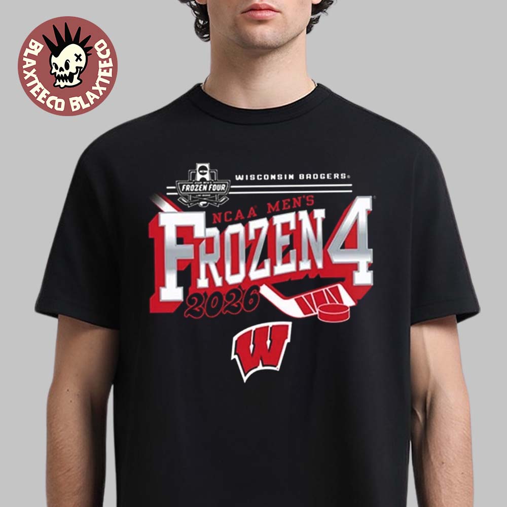 Wisconsin Badgers Mens Hockey 2026 NCAA Frozen Four Vegas T-Shirt Unisex T-shirt, Sweatshirt, Hoodie, Long Sleeve Tee - T-Shirt, Sweatshirt, Hoodie