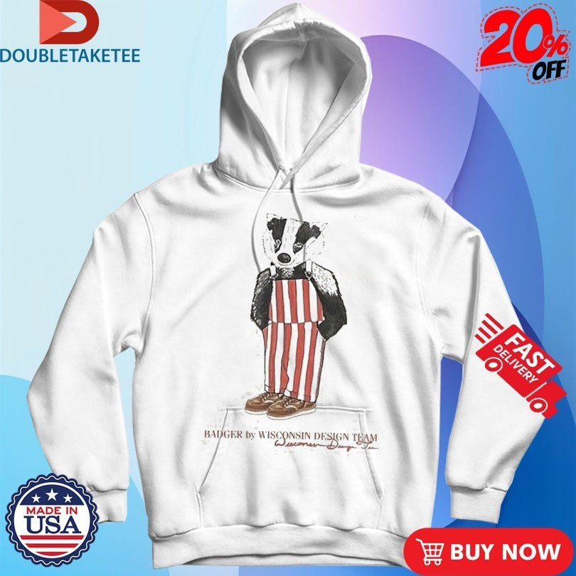 Wisconsin Badgers Team Bear Mascot - Adult & Kids T-Shirts, Sweatshirts & Hoodies apparel design preview 2