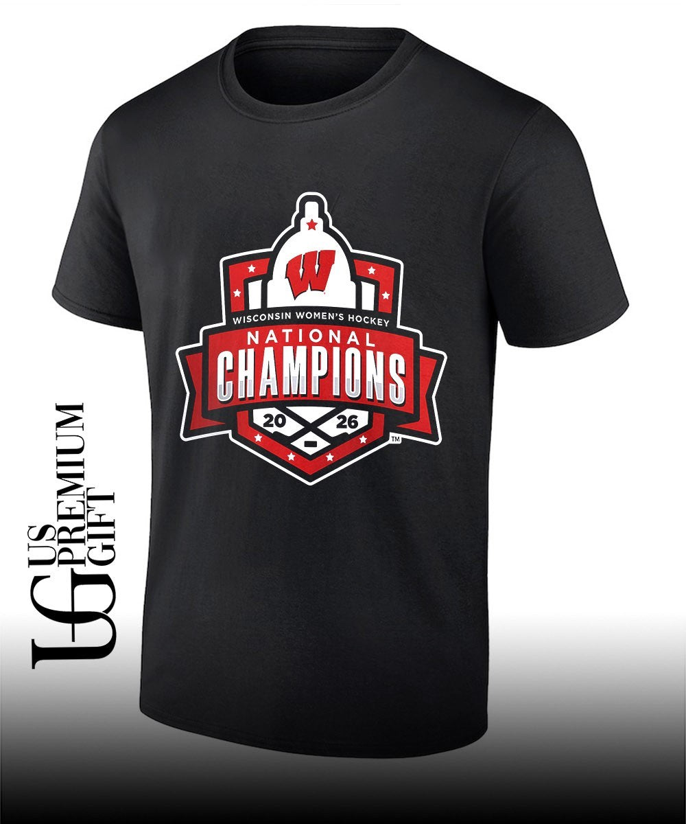 Wisconsin Badgers Womens Hockey Team National Champions 2026 shirt Unisex T-shirt, Sweatshirt, Hoodie, Long Sleeve Tee - T-Shirt, Sweatshirt, Hoodie
