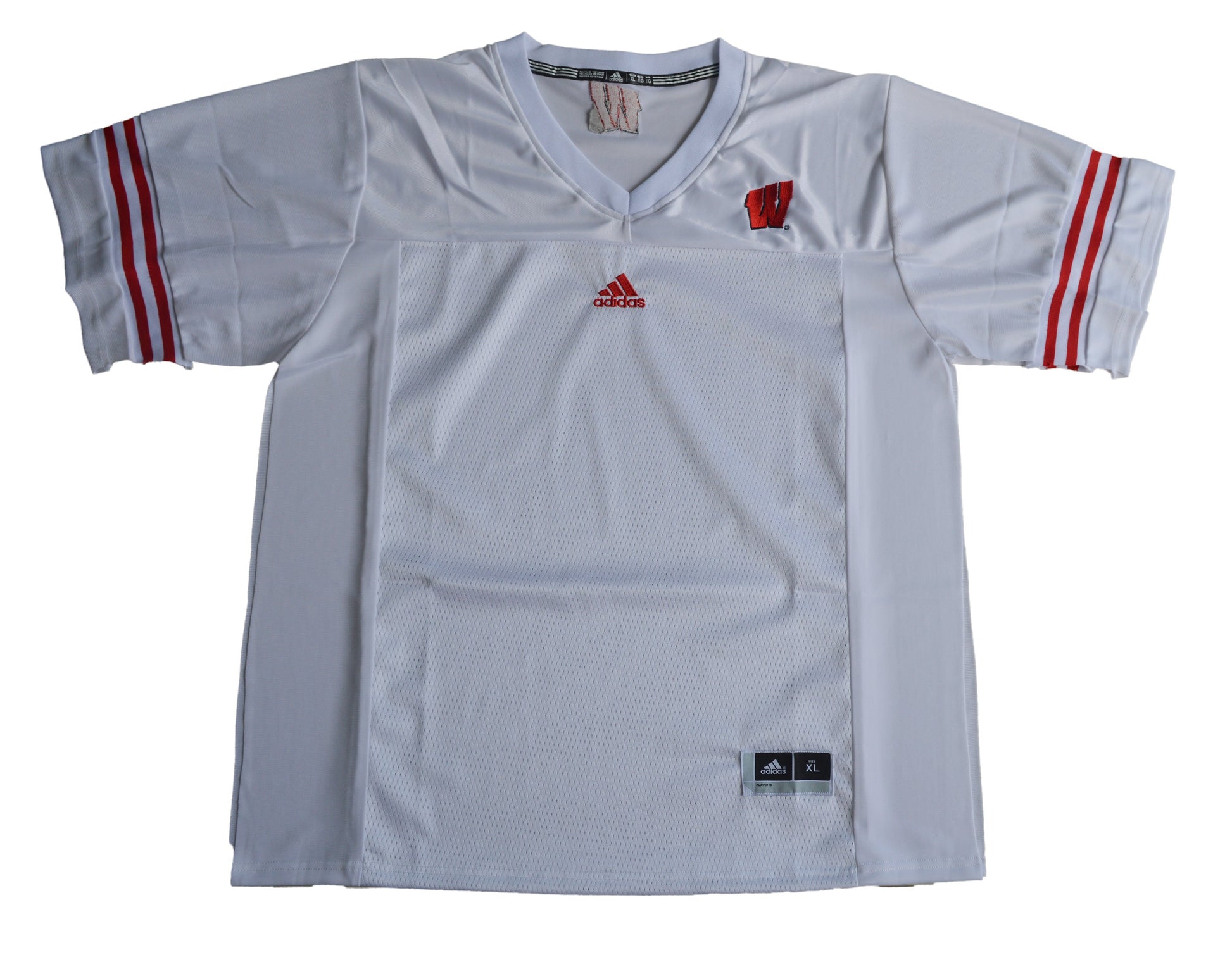 Wisconsin 2016 Blank White Front College Football Jersey football jersey product view 1