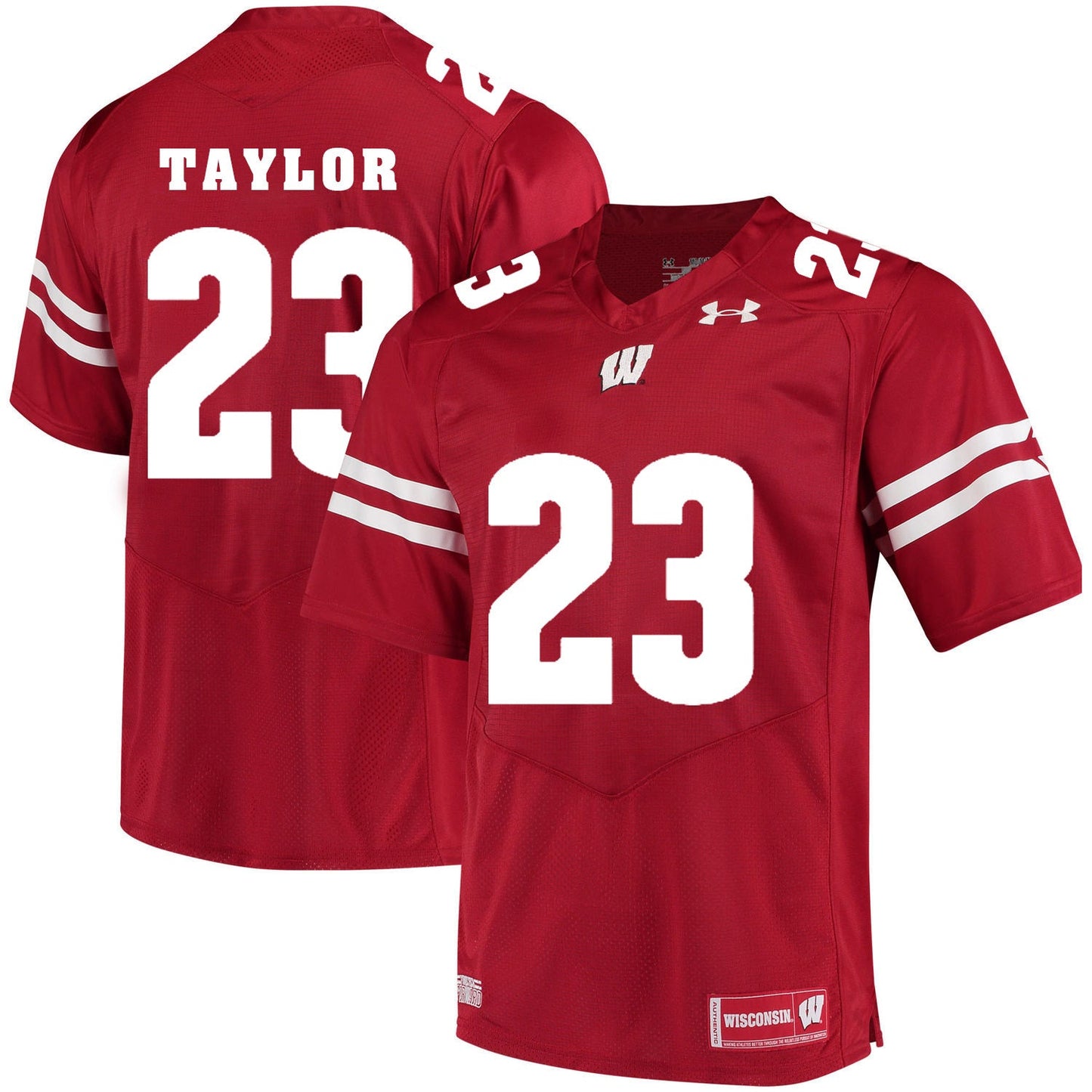 Wisconsin Badgers Jonathan Taylor 23 Red College Football Jersey football jersey product view 1