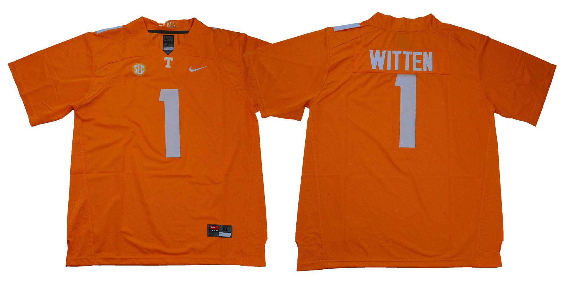 Witten 1 College Football Jersey football jersey product view 1