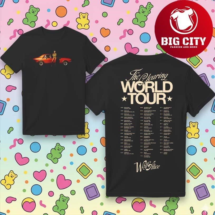 Wolf Alice The Clearing 2025 Tour Two Sided Shirt Unisex T-shirt, Sweatshirt, Hoodie, Long Sleeve Tee - T-Shirt, Sweatshirt, Hoodie