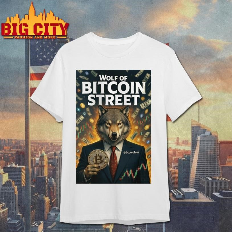 Wolf Of Bitcoin Street Wolf Of Wall Street Shirt Unisex T-shirt, Sweatshirt, Hoodie, Long Sleeve Tee - T-Shirt, Sweatshirt, Hoodie