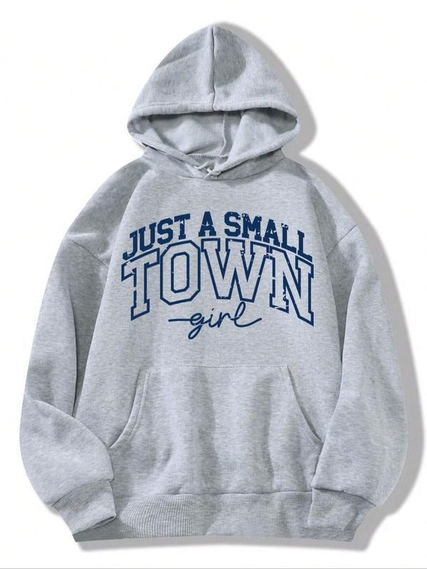 Women'WB shield Letter Print Drawstring Pocket Hoodie, 2024 New Style Casual Long Sleeve Hooded Sweatshirt for Fall & Winter, Women'WB shield TNF for Daily Wear - T-Shirt, Sweatshirt, Hoodie