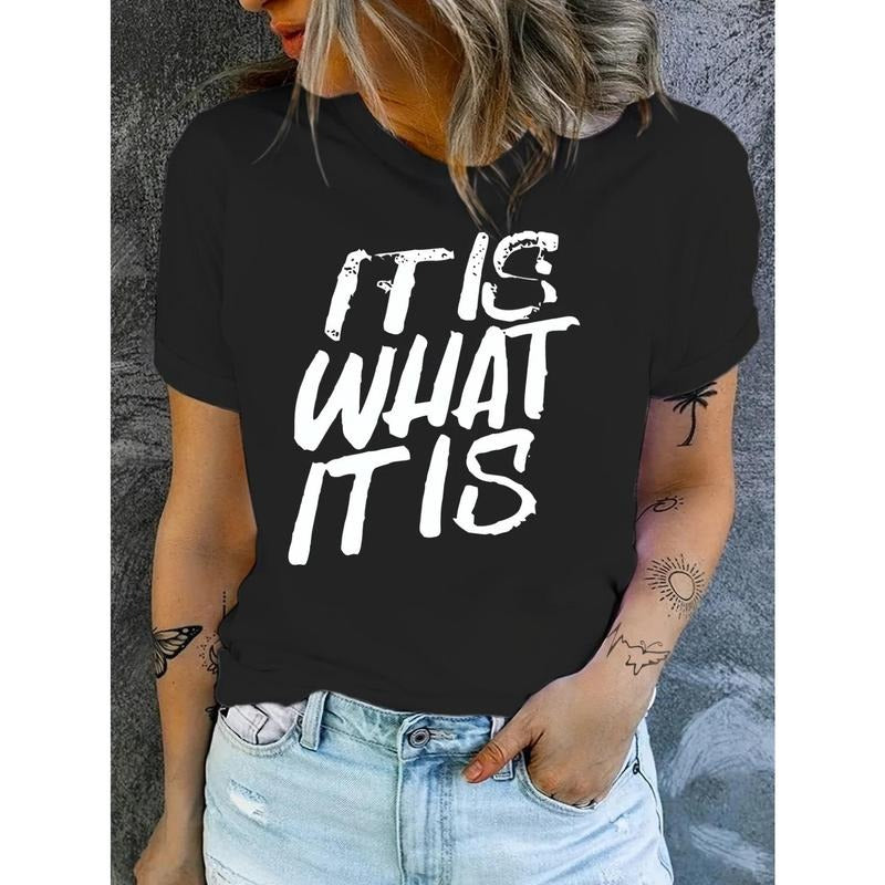 IS WHAT Cotton Relaxed Fit Short Sleeve Round Neck - Adult & Kids T-Shirts, Sweatshirts & Hoodies apparel design preview 1