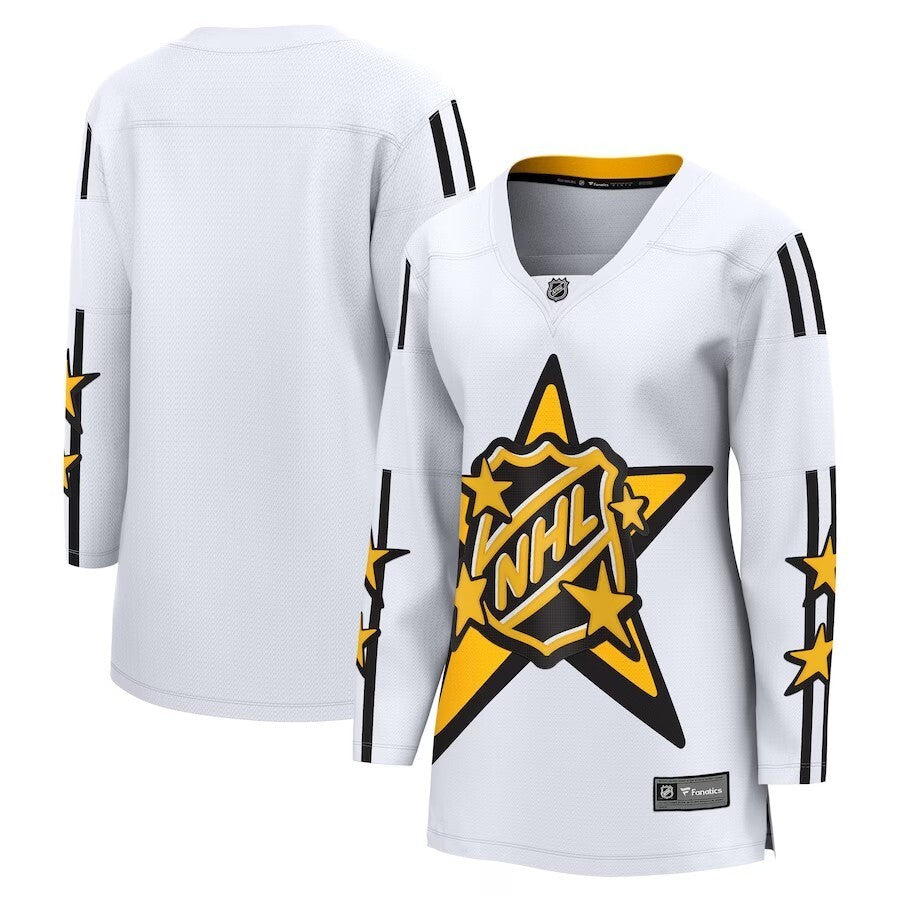 Women 2024 NHL All-Star Game Breakaway Jersey - White Hockey Jersey hockey jersey product view 1