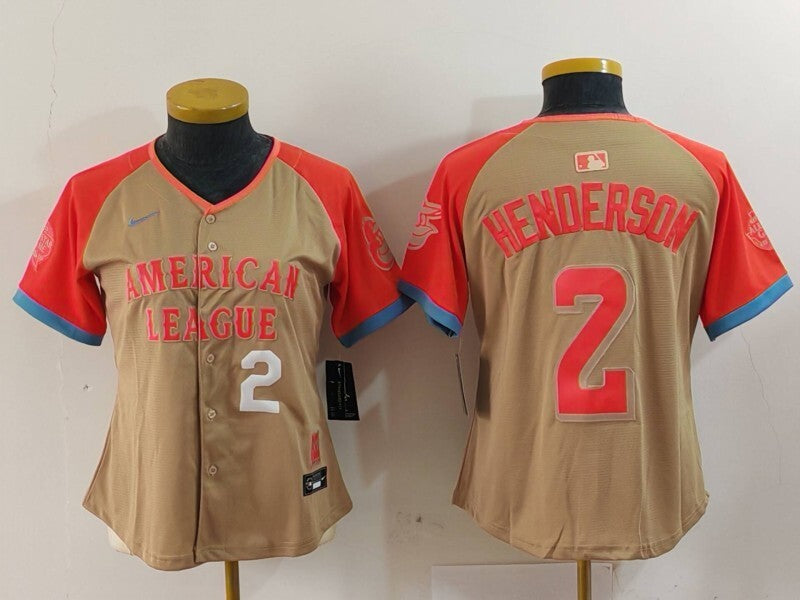 Women Baltimore Orioles #2 Gunnar Henderson Orioles 24 All-Star Women Style 3 Baseball Jersey baseball jersey product view 1