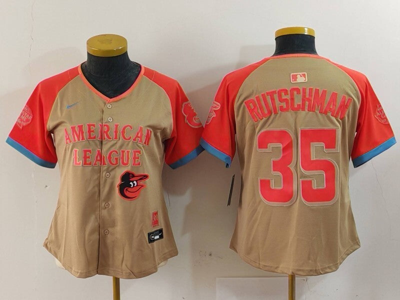 Women Baltimore Orioles #35 Adley Rutschman Orioles 24 All-Star Women Style 1 Baseball Jersey baseball jersey product view 1