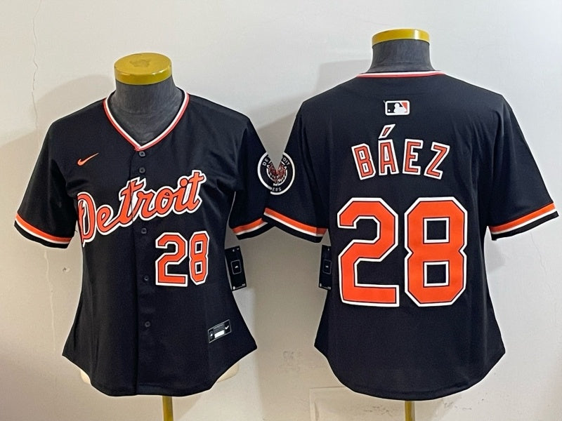 Women Detroit Tigers #28 Javier Baez Tigers Special V2 Women Youth Baseball Jersey baseball jersey product view 1