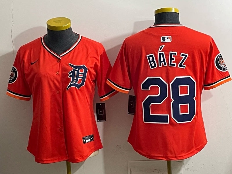 Women Detroit Tigers #28 Javier Baez Tigers Special V2 Women Youth (3)_ - Copy Baseball Jersey baseball jersey product view 1