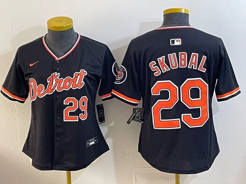 Women Detroit Tigers #29 Tarik Skubal Tigers Special V2 Women Youth Baseball Jersey baseball jersey product view 1