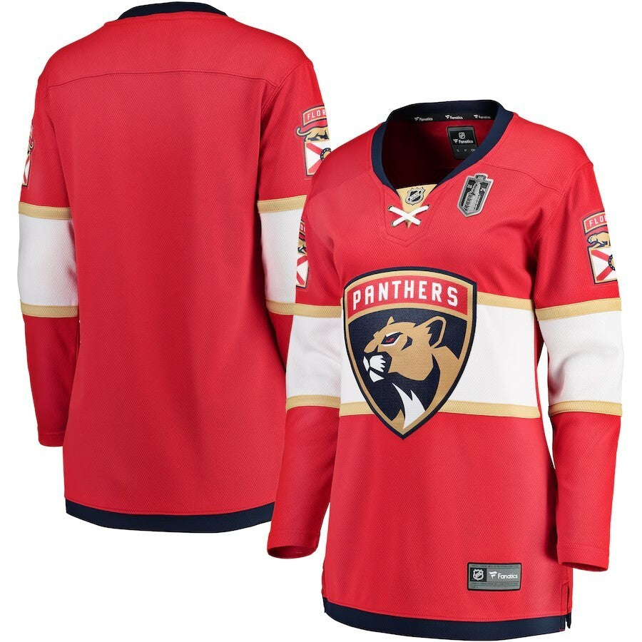 Women Florida Panthers 2024 Stanley Cup Final Home Breakaway Jersey - Red Hockey Jersey hockey jersey product view 1