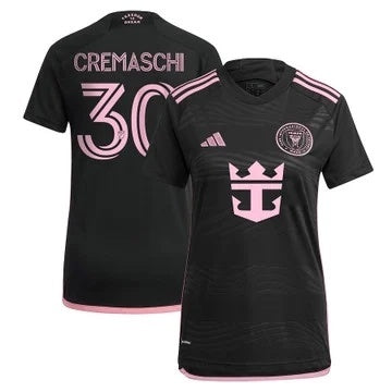 Women Inter Miami #30 Benjamin Cremaschi CF 2024 La Noche Jersey - Black Soccer Jersey sports jersey product view 1