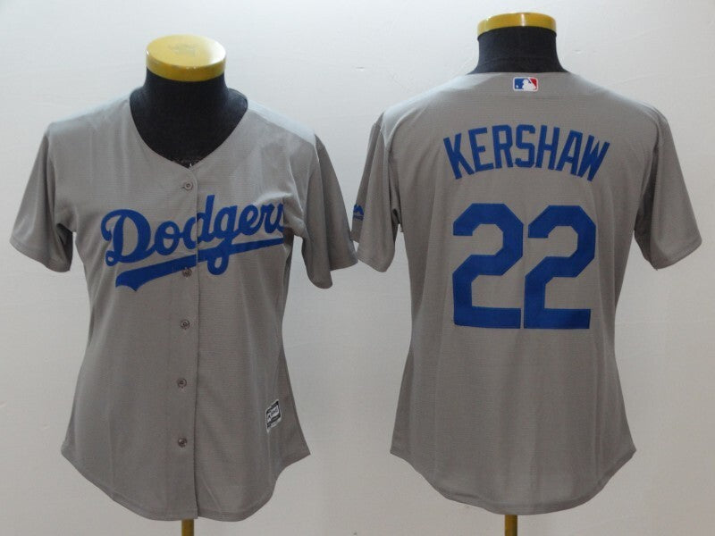 Women Los Angeles Dodgers #22 Clayton Kershaw Style 2 Baseball Jersey baseball jersey product view 1