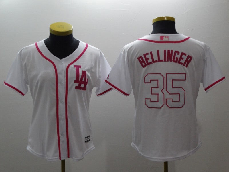 Women Los Angeles Dodgers #35 Cody Bellinger Style 1 Baseball Jersey baseball jersey product view 1