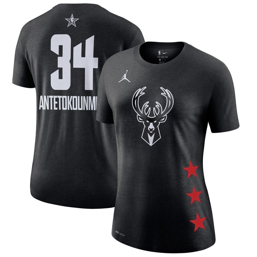 Women Milwaukee Bucks #34 Giannis Antetokounmpo Basketball Jersey basketball jersey product view 1