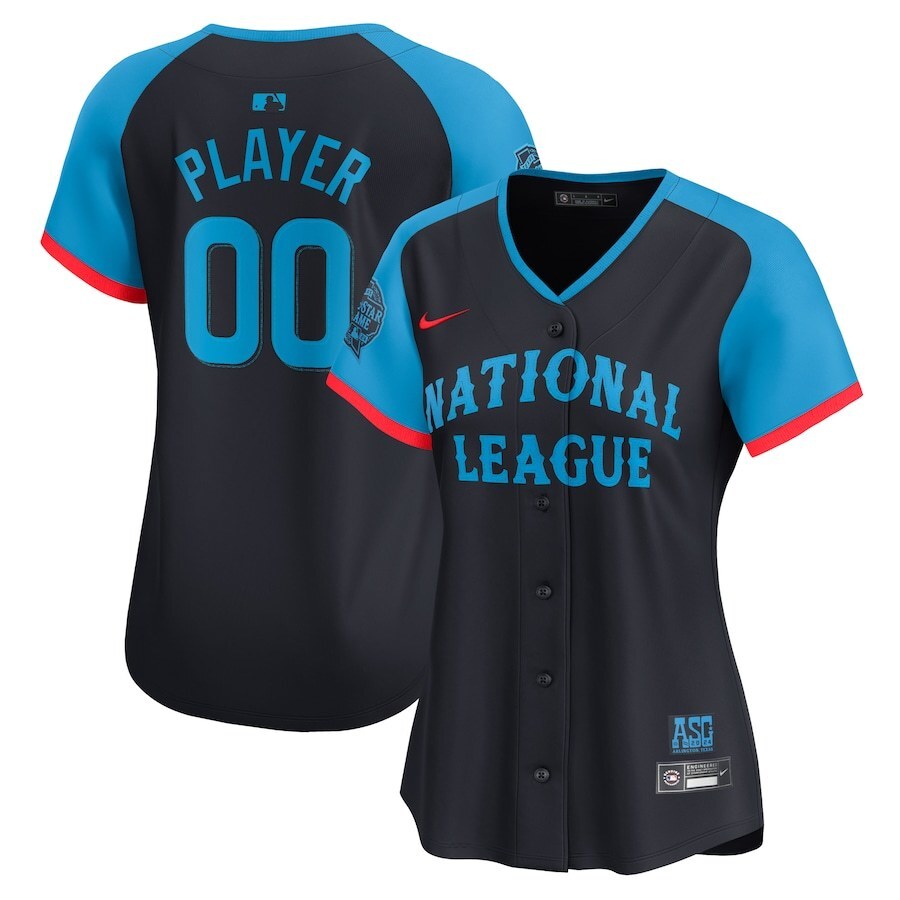 Women National League 2024 MLB All-Star Game Limited Pick-A-Player Jersey - Navy Baseball Jersey baseball jersey product view 1