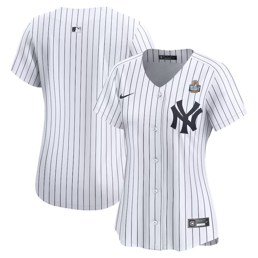 Women New York Yankees 2024 World Series Home Limited Jersey - White Baseball Jersey baseball jersey product view 1