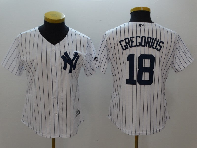 Women New York Yankees #18 Didi Gregorius Style 2 Baseball Jersey baseball jersey product view 1