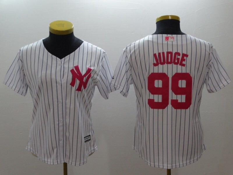 Women New York Yankees #99 Aaron Judge Style 4 Baseball Jersey baseball jersey product view 1