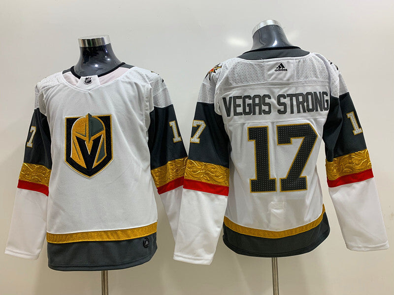 Women Vegas Golden Knights #17 Vegas Strong Women Style 1 Hockey Jersey hockey jersey product view 1