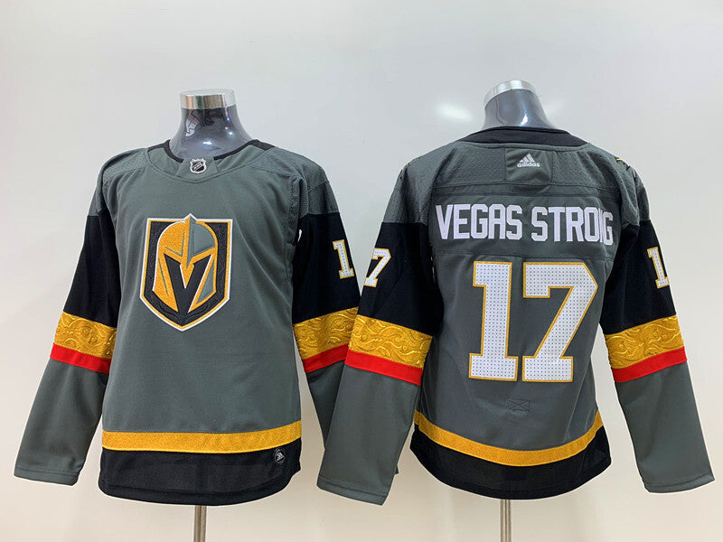 Women Vegas Golden Knights #17 Vegas Strong Women Style 2 Hockey Jersey hockey jersey product view 1