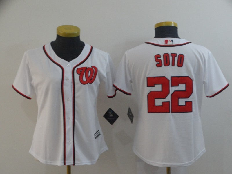 Women Washington Nationals Baseball Jersey baseball jersey product view 1