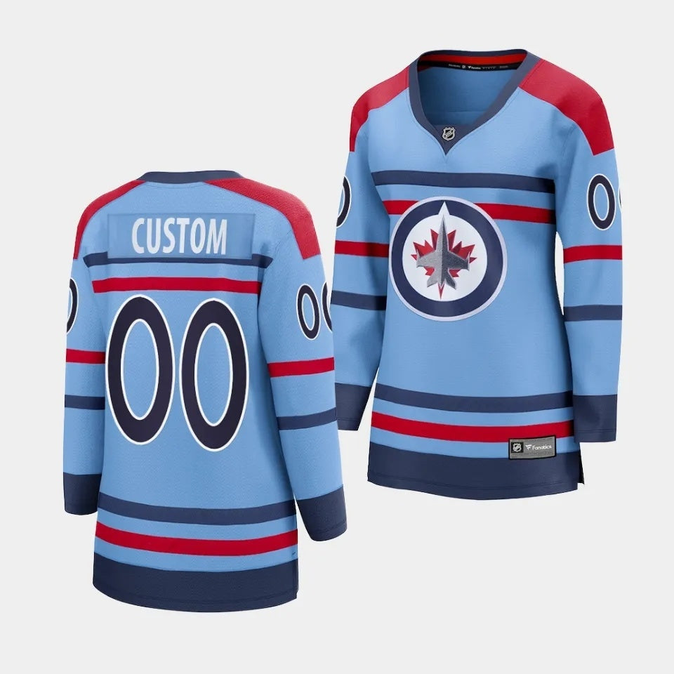 Women Winnipeg Jets 2023-24 RCAF Centennial Light Blue Jersey Hockey Jersey hockey jersey product view 1