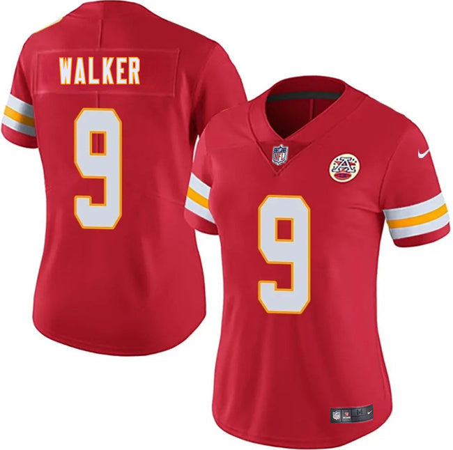 Women's Kansas City Chiefs #9 Kenneth Walker III Red 2026 Vapor Untouchable Limited Football Jersey football jersey product view 1