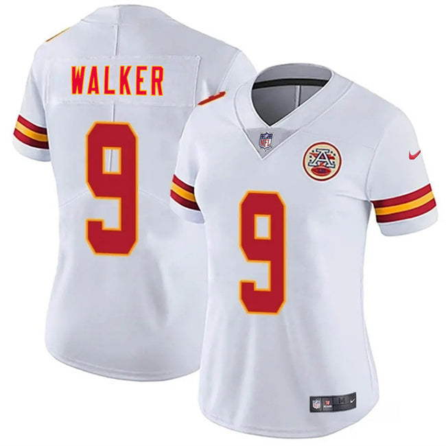 Women's Kansas City Chiefs #9 Kenneth Walker III White 2026 Vapor Untouchable Limited Football Jersey football jersey product view 1