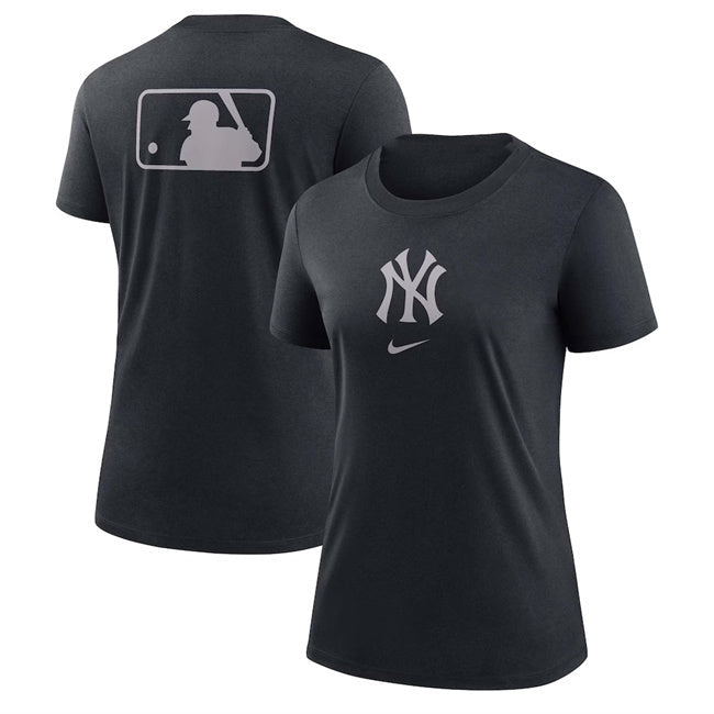 Women's New York Yankees Black Early Work Tri-Blend Dri-FIT T-Shirt(Run Small) Baseball Jersey baseball jersey product view 1