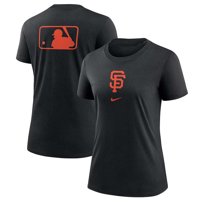 Women's San Francisco Giants Black Early Work Tri-Blend Dri-FIT T-Shirt(Run Small) Baseball Jersey baseball jersey product view 1