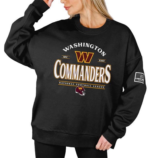 Women's Washington Commanders Gameday Couture Black Oversized Players Only Football Jersey football jersey product view 1