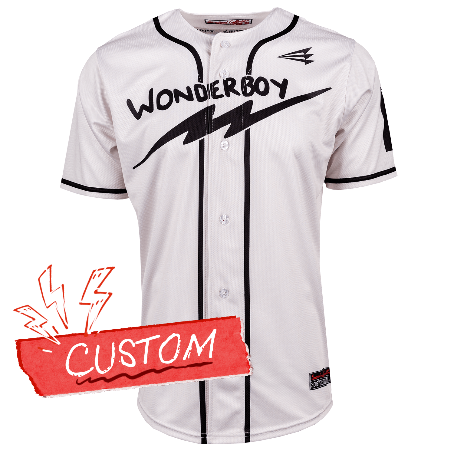 Wonderboy Lifestyle Baseball Jersey *CUSTOM* baseball jersey product view 1