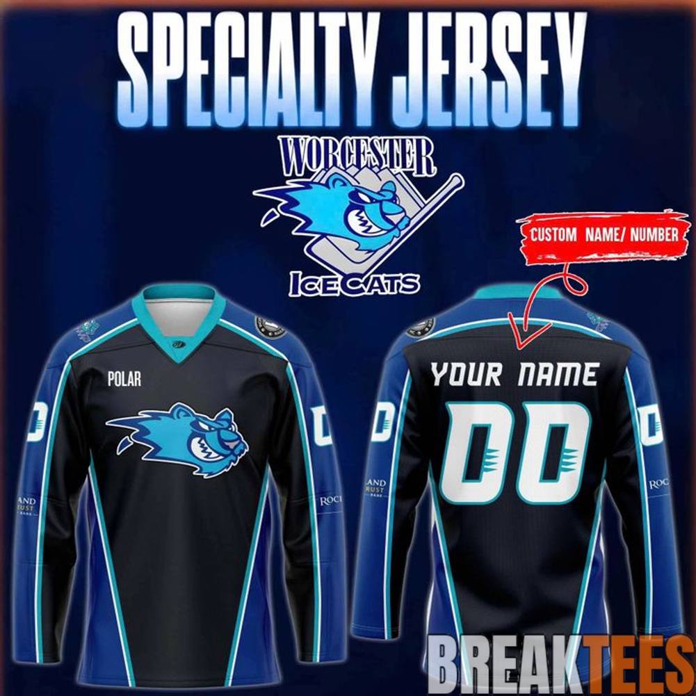 Worcester Railers IceCats Special New Hockey Jersey Unisex T-shirt, Sweatshirt, Hoodie, Long Sleeve Tee - T-Shirt, Sweatshirt, Hoodie