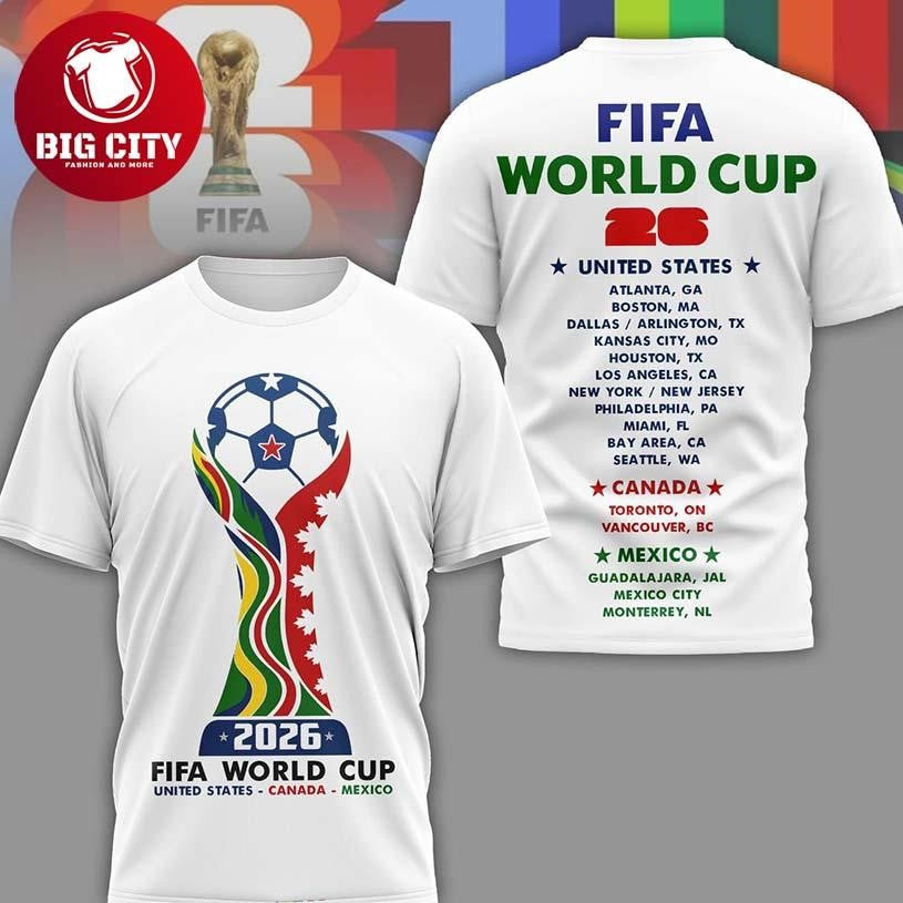 World Cup 2026 United States The Host Schedule Two Sided Shirt Unisex T-shirt, Sweatshirt, Hoodie, Long Sleeve Tee - T-Shirt, Sweatshirt, Hoodie
