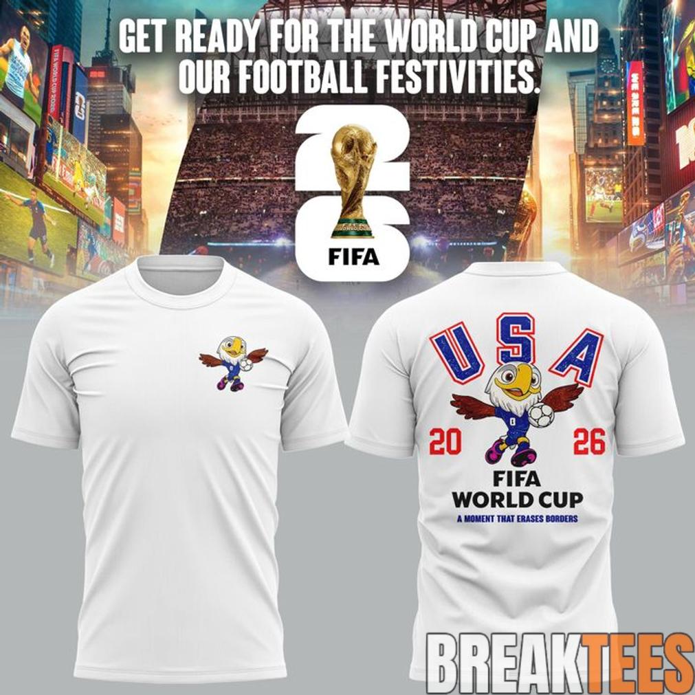 World Cup 26 USA White Shirt Unisex T-shirt, Sweatshirt, Hoodie, Long Sleeve Tee - T-Shirt, Sweatshirt, Hoodie