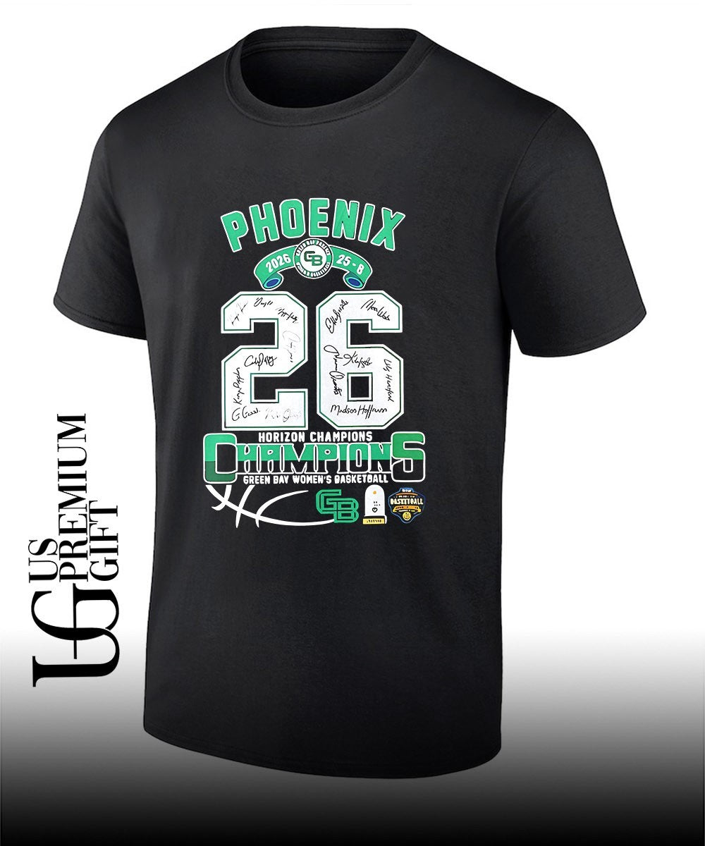 Wright State Raiders 2026 Horizon Champions Green Bay Womens basketball shirt Unisex T-shirt, Sweatshirt, Hoodie, Long Sleeve Tee - T-Shirt, Sweatshirt, Hoodie