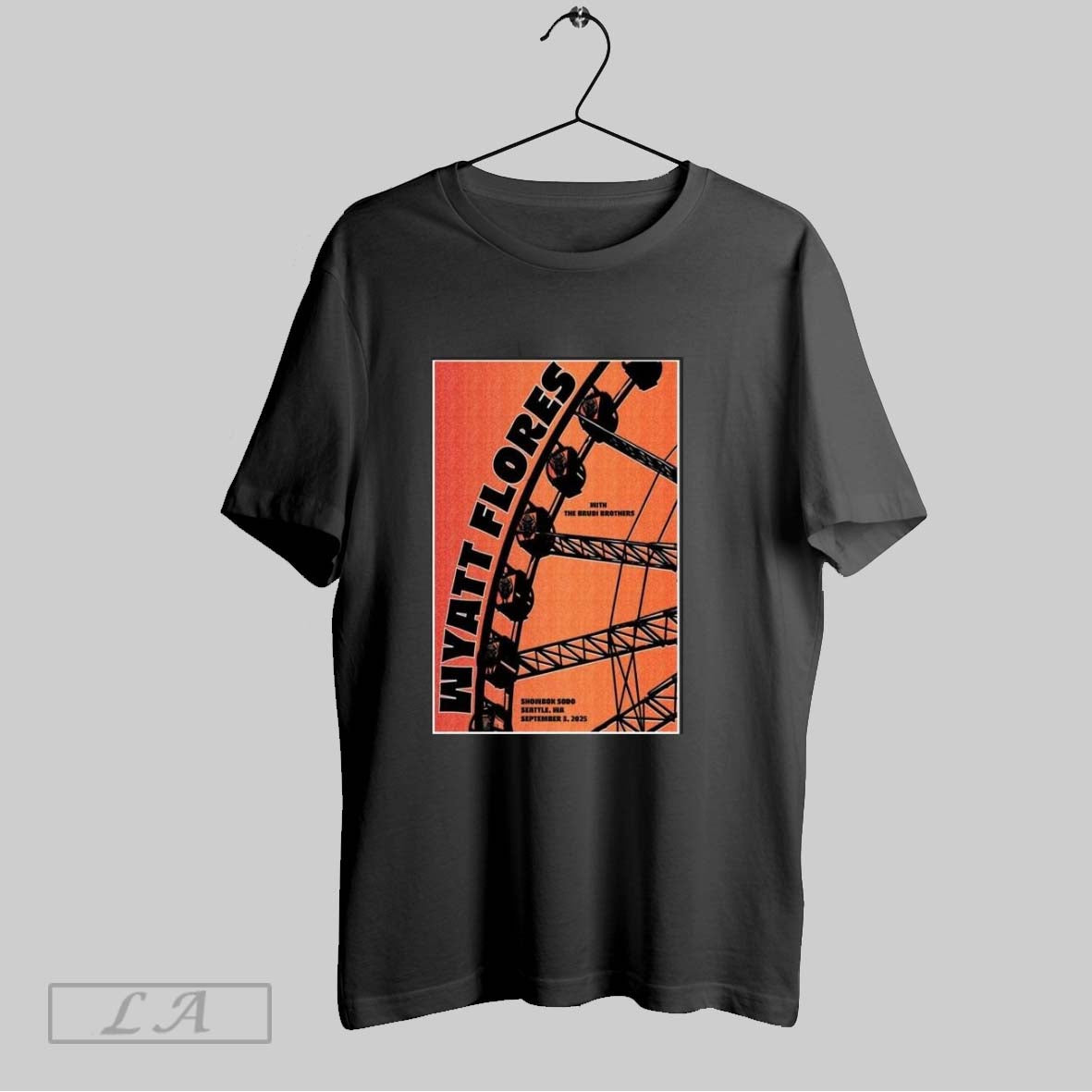 Wyatt Flores Seattle Wa September 3 2025 Concert Poster Unisex T-shirt, Sweatshirt, Hoodie, Long Sleeve Tee - T-Shirt, Sweatshirt, Hoodie