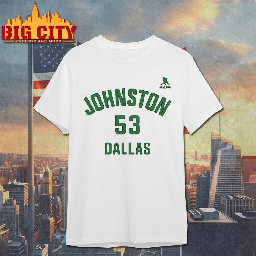 Wyatt Johnston #53 Dallas Name &amp; Number Shirt Unisex T-shirt, Sweatshirt, Hoodie, Long Sleeve Tee - T-Shirt, Sweatshirt, Hoodie