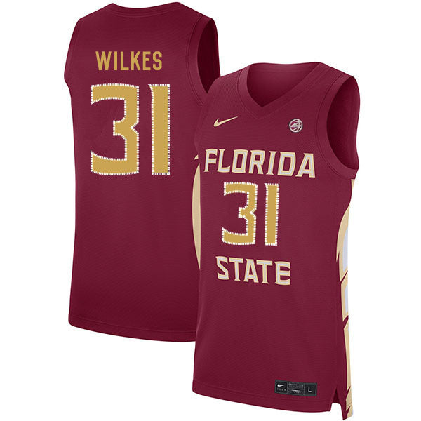 Wyatt Wilkes 31 Red College Football Jersey football jersey product view 1