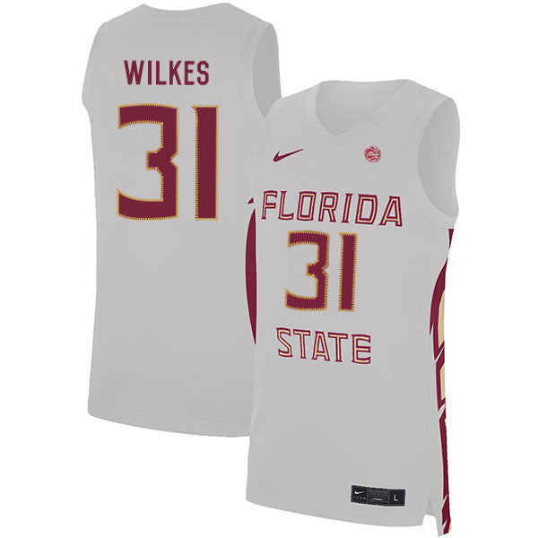 Wyatt Wilkes 31 White College Football Jersey football jersey product view 1