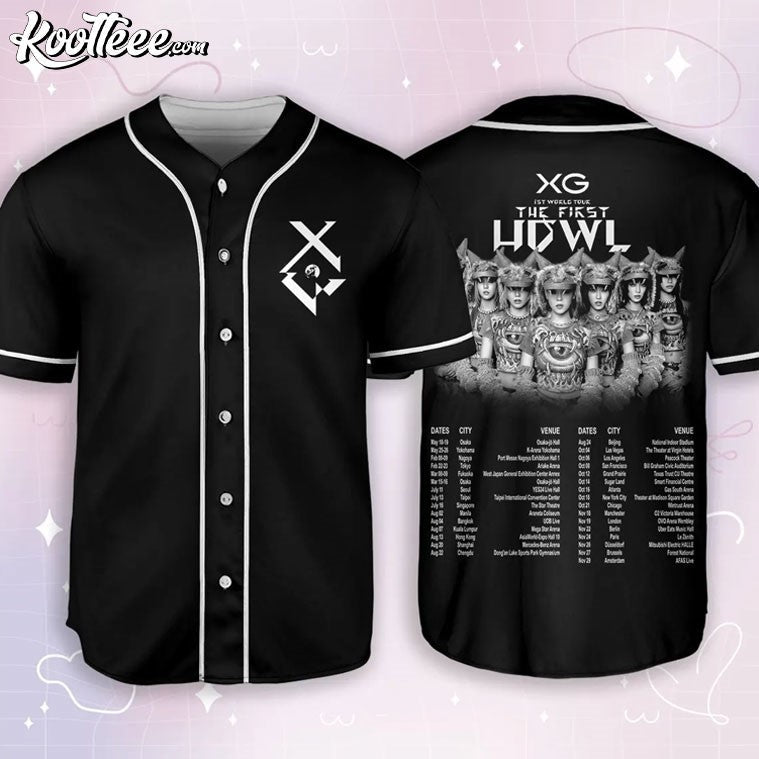 XG The First Howl World Tour Baseball Jersey baseball jersey product view 1