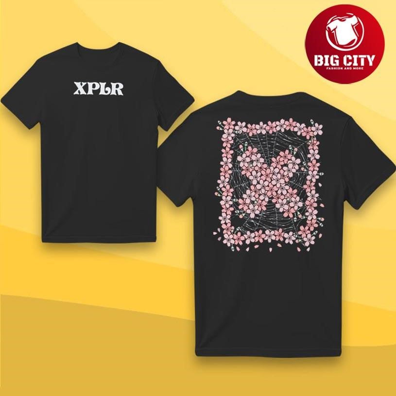 XPLR Cherry Blossoms Two Sided Shirt Unisex T-shirt, Sweatshirt, Hoodie, Long Sleeve Tee - T-Shirt, Sweatshirt, Hoodie