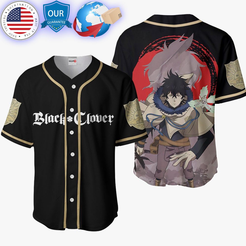HOT Black Clover Yuno Grinberryall Baseball Jersey baseball jersey product view 1