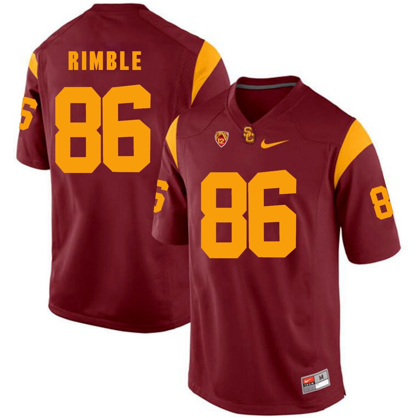 Xavier Grimble 86 - Red College Football Jersey football jersey product view 1