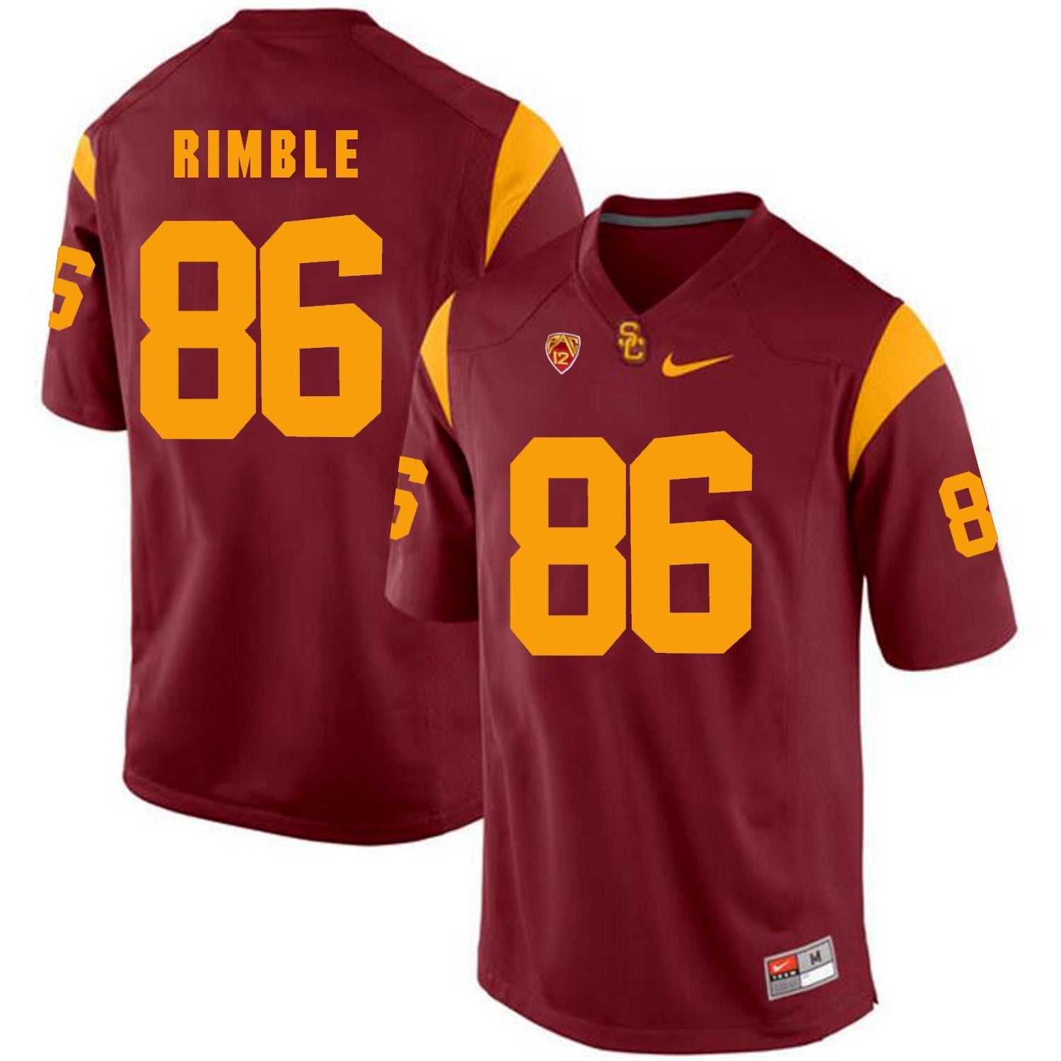 Xavier Grimble 86 - Red College Football Jersey football jersey product view 1